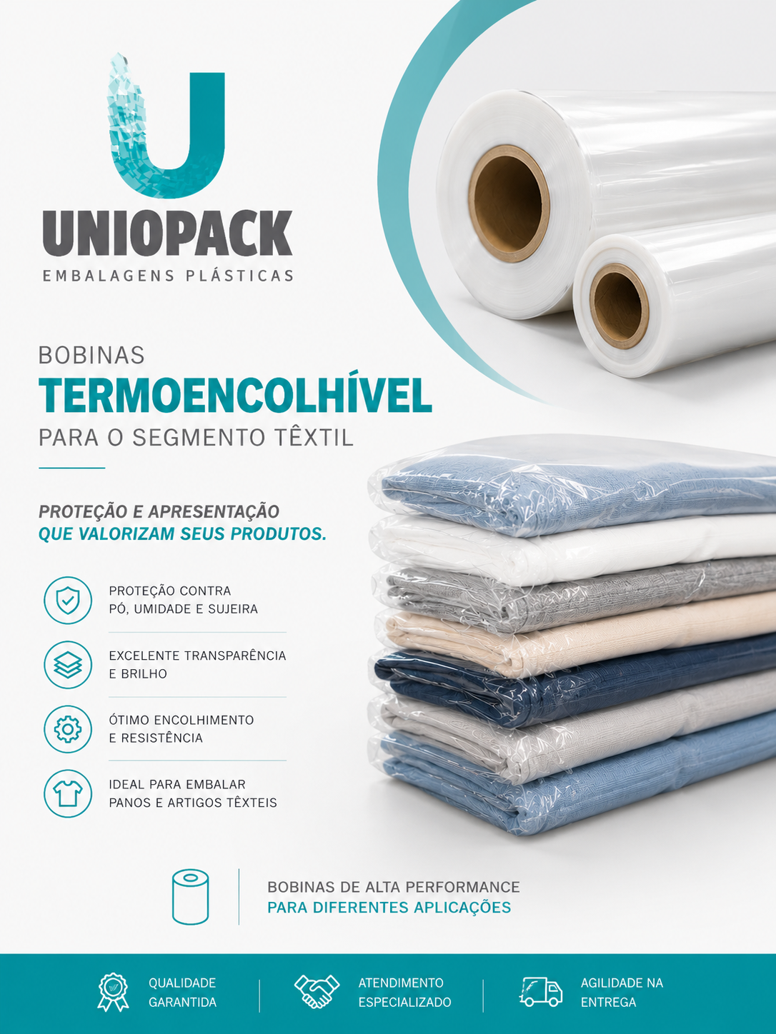 Filme Termoencolhível para Segmento Têxtil